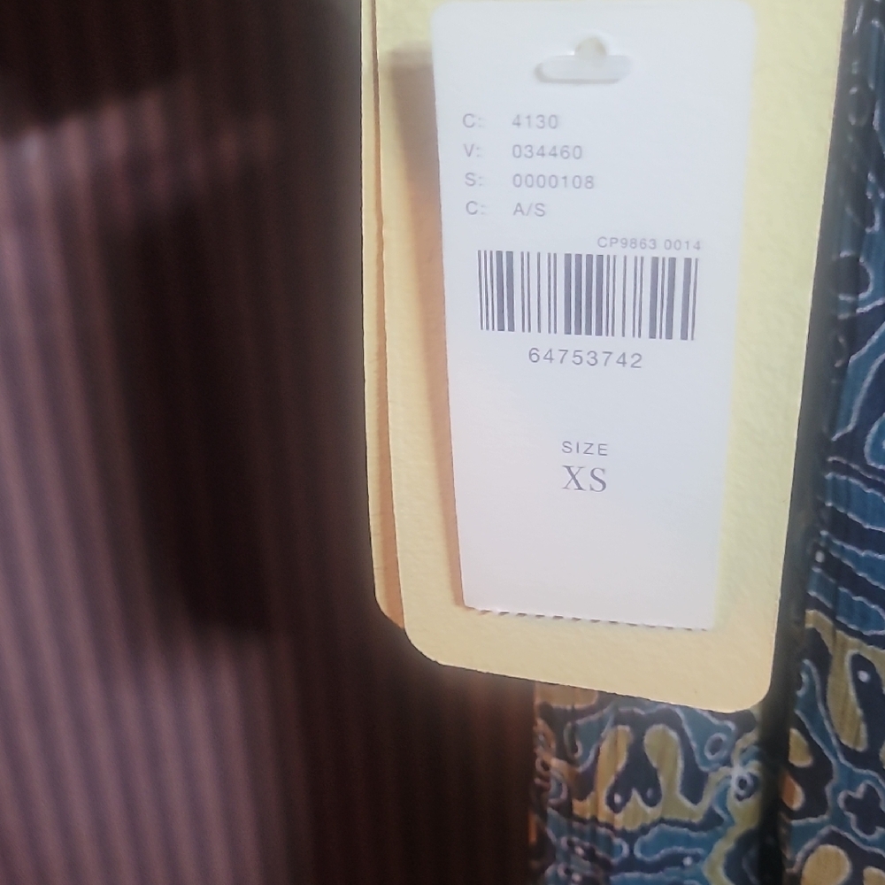 Blue Patterned Mini Dress - Picture 2 of 10
